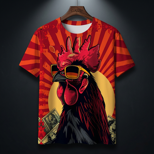 Rich Rooster Printed Tee