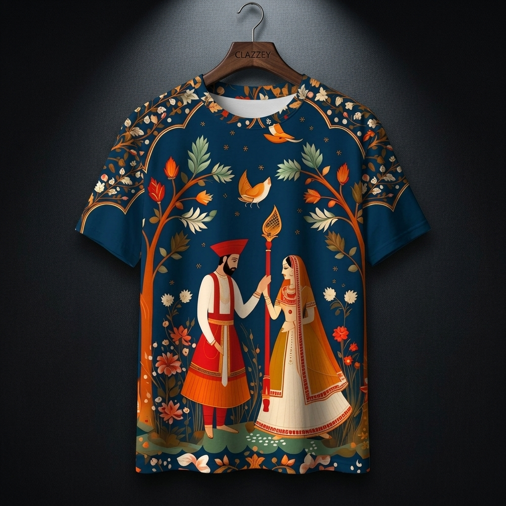 Royal Union Printed Tee – Bold Cotton Graphic T-Shirt