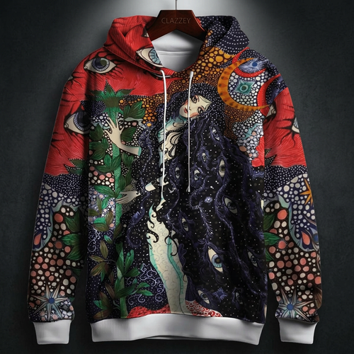 Astral Flora Printed Hoodie