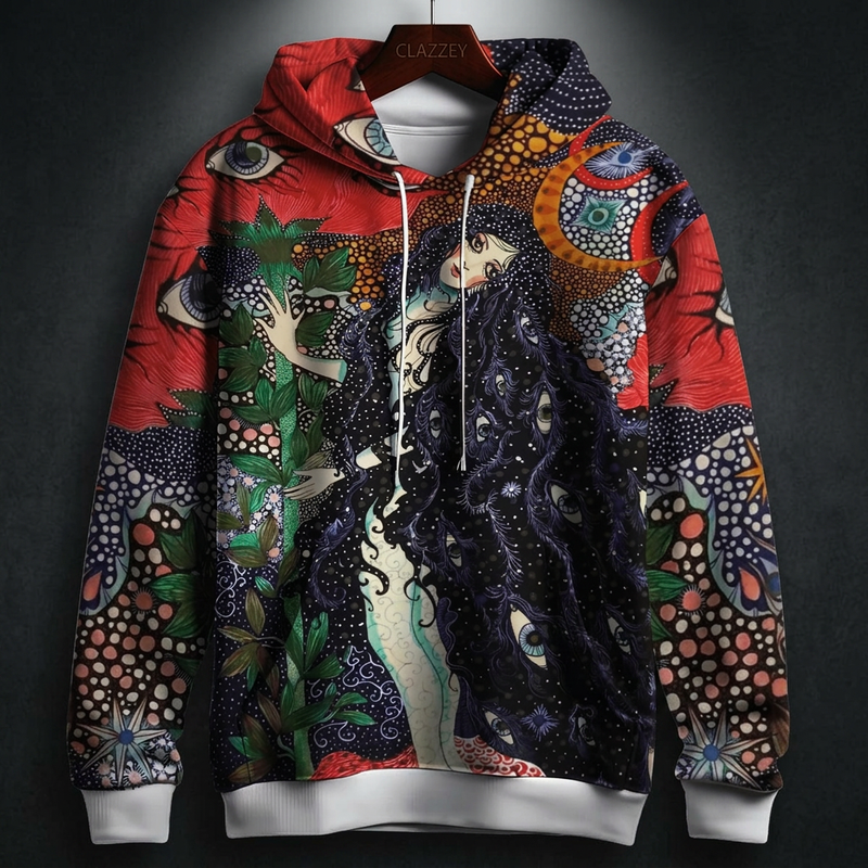 Astral Flora Printed Hoodie