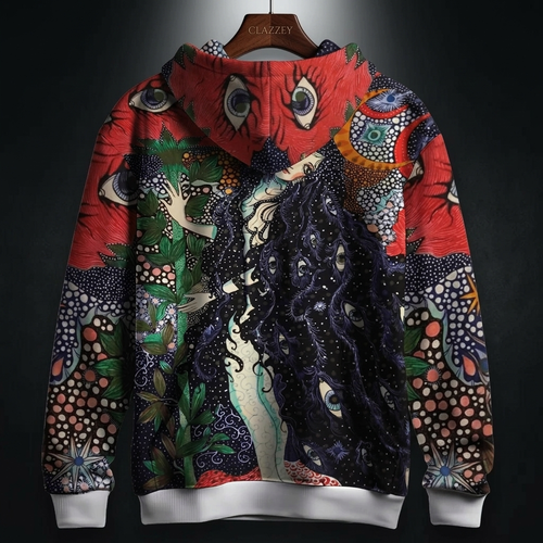 Astral Flora Printed Hoodie