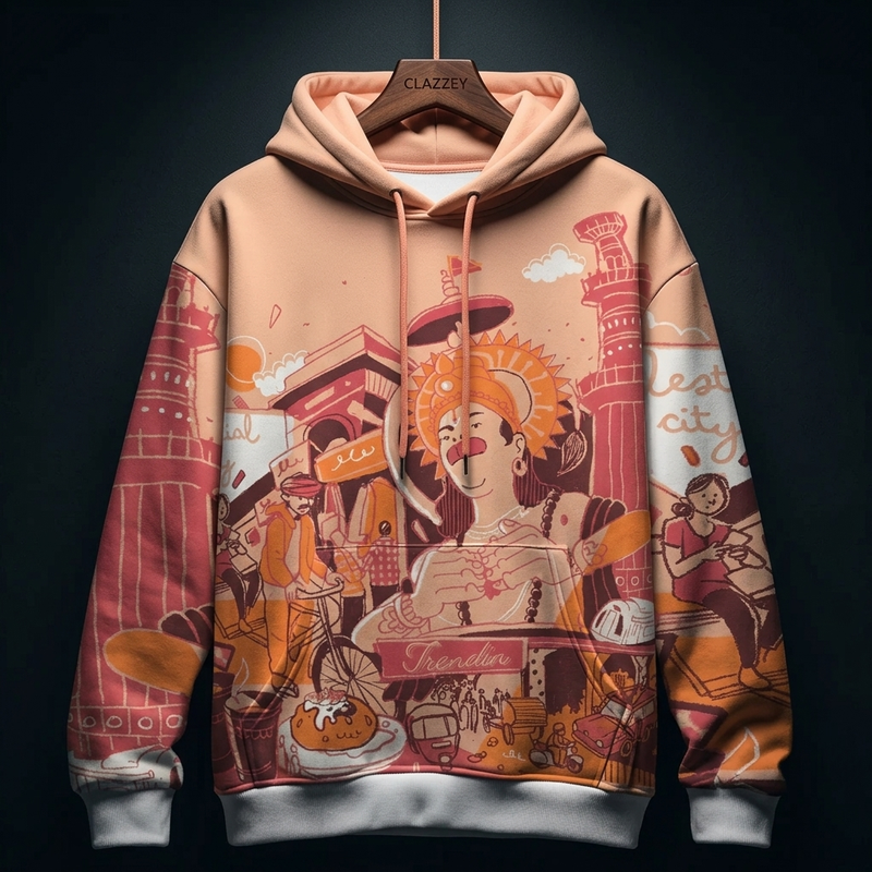 Celestial City Printed Hoodie