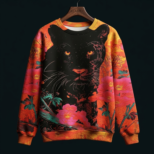 Panther's Paradise Printed Sweatshirt