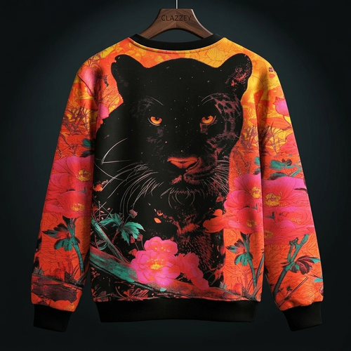 Panther's Paradise Printed Sweatshirt