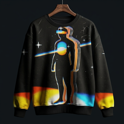 Retro Future Printed Sweatshirt