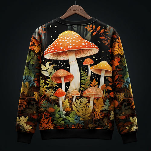 Shroomed Wonderland Printed Sweatshirt