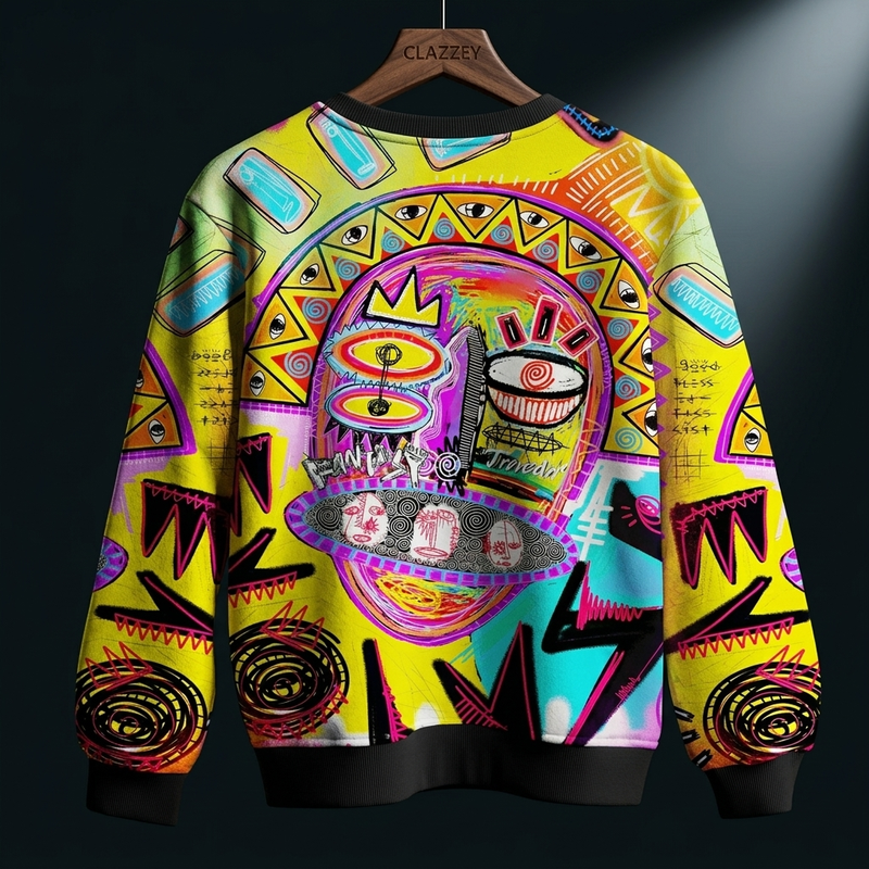Vivid Frenzy Printed Sweatshirt