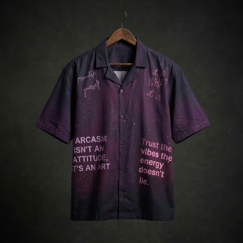 Cosmic Verse Cotton Shirt – Exclusive Designer Shirt
