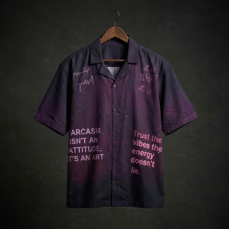 Cosmic Verse Cotton Shirt – Exclusive Designer Shirt