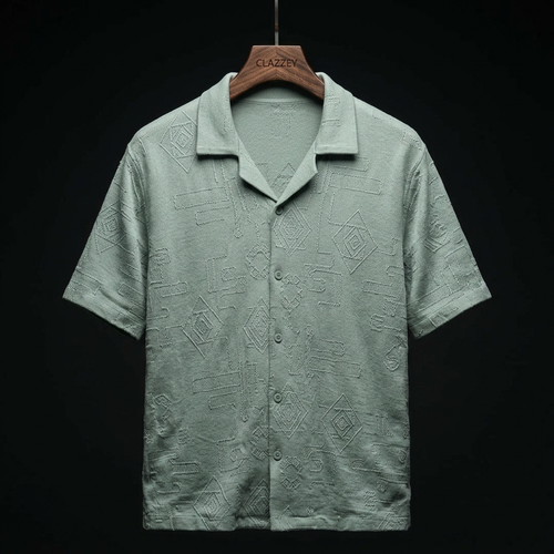 Leafy Luxe Knitted Shirt