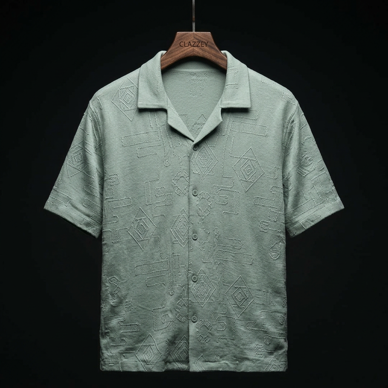 Leafy Luxe Knitted Shirt