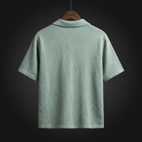 Leafy Luxe Knitted Shirt