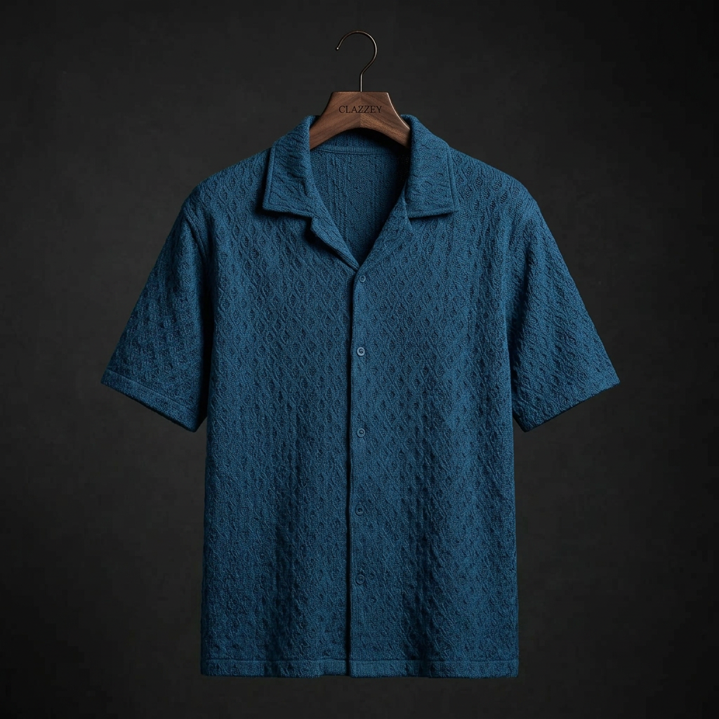 Twilight Blue Knitted Shirt