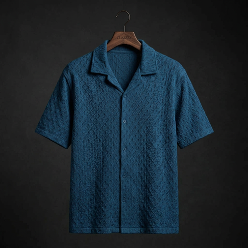 Twilight Blue Knitted Shirt