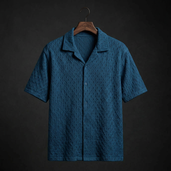 Twilight Blue Knitted Shirt