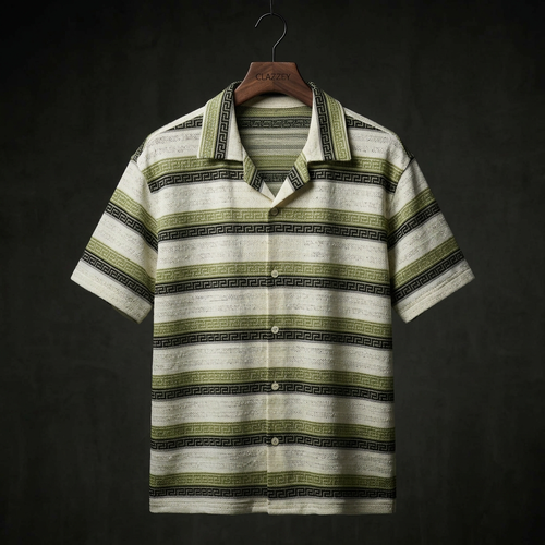 Green Gloove Stripe Knitted Shirt