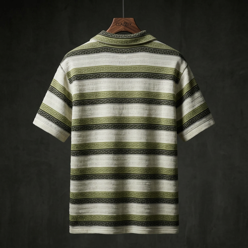 Green Gloove Stripe Knitted Shirt