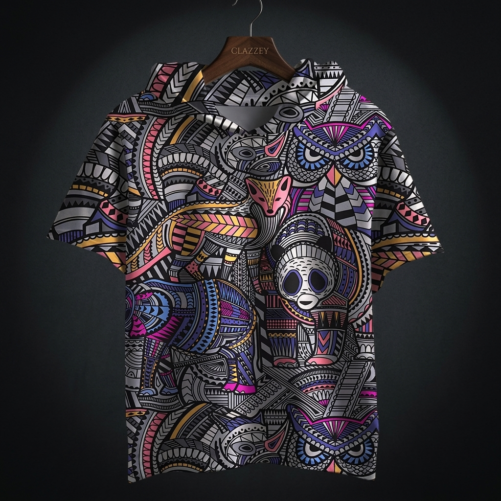 Tribal Illusions Printed Hoodie