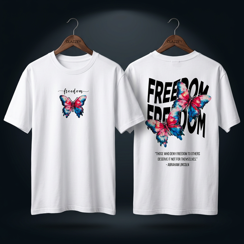 FREEDOM Cotton Printed Oversize Tee