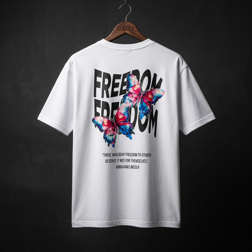 FREEDOM Cotton Printed Oversize Tee