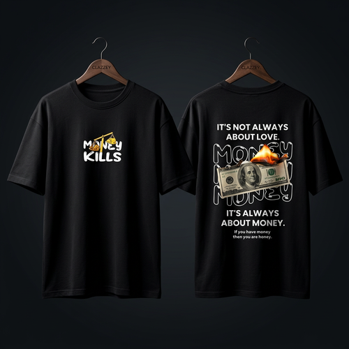 Money Kills Cotton Oversize Tee