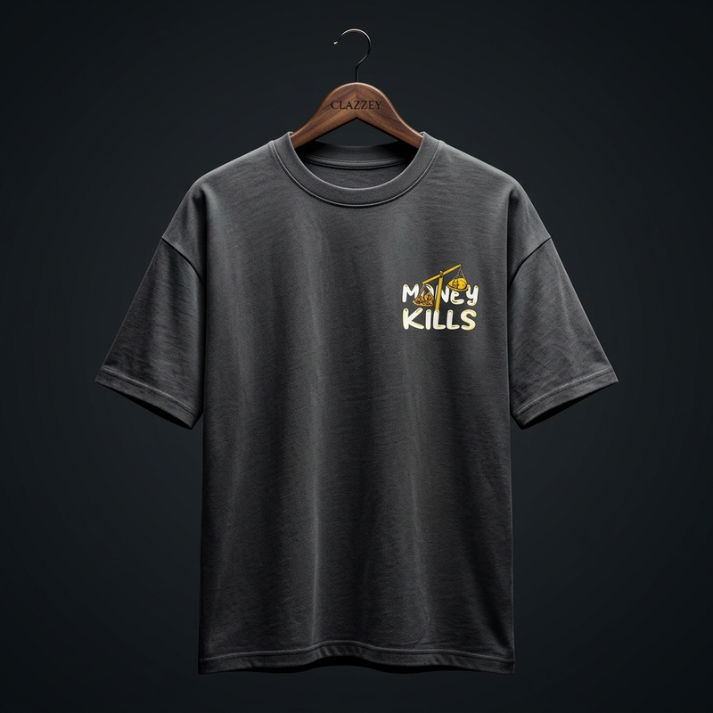 Money Kills Cotton Oversize Tee