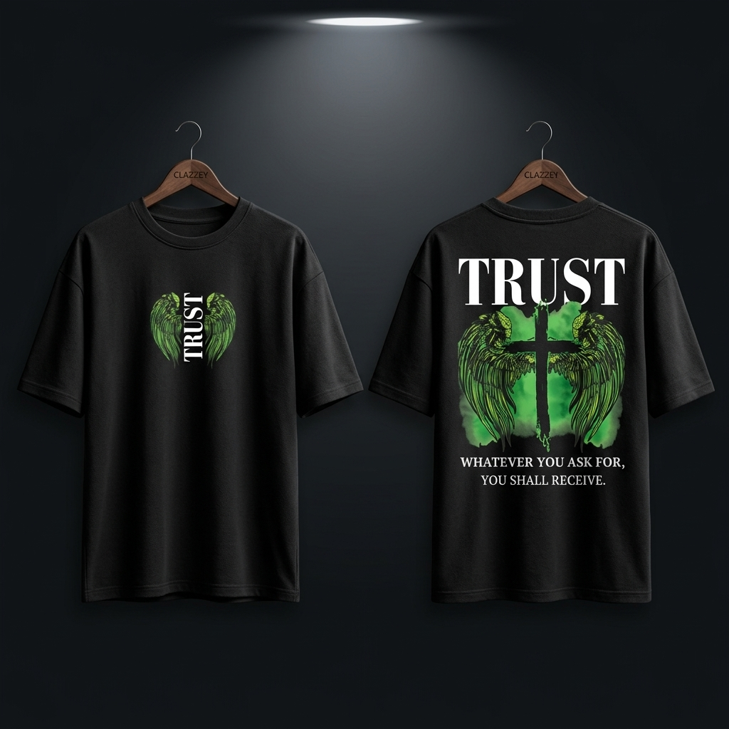 TRUST Cotton Printed Oversize Tee