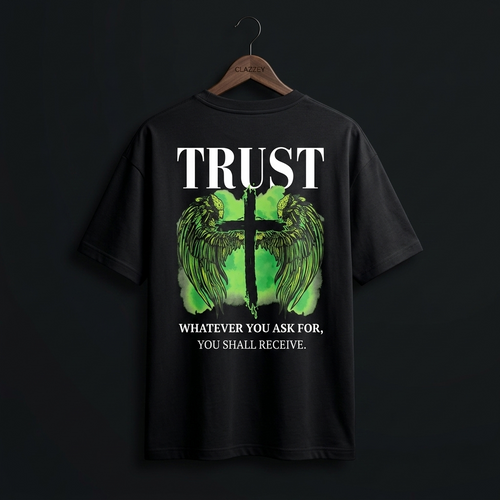 TRUST Cotton Printed Oversize Tee