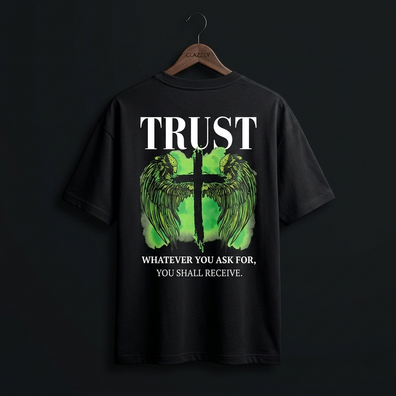 TRUST Cotton Printed Oversize Tee