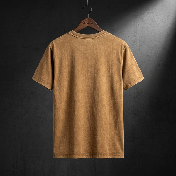 BROWN FINAL SEQUENCE // GHOST PROTOCOL ACID WASH TEE