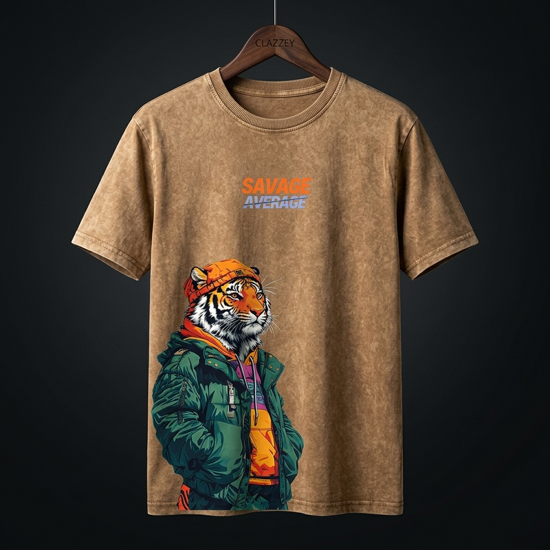 TIGER ARCHIVE ACID WASH TEE