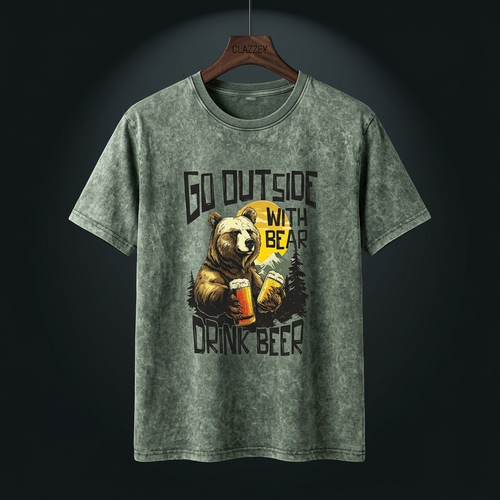GRIZZLY BREW ACID WASH TEE