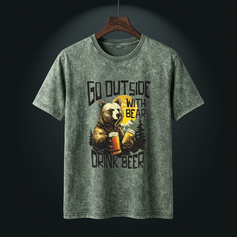GRIZZLY BREW ACID WASH TEE