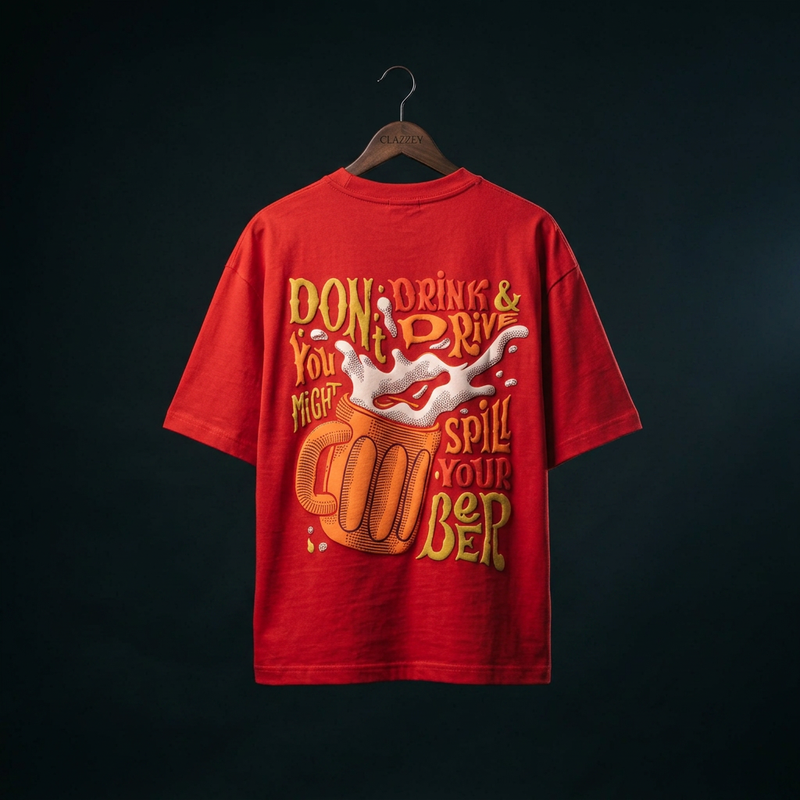 Wildside Brew Puff Printed Oversize Tee