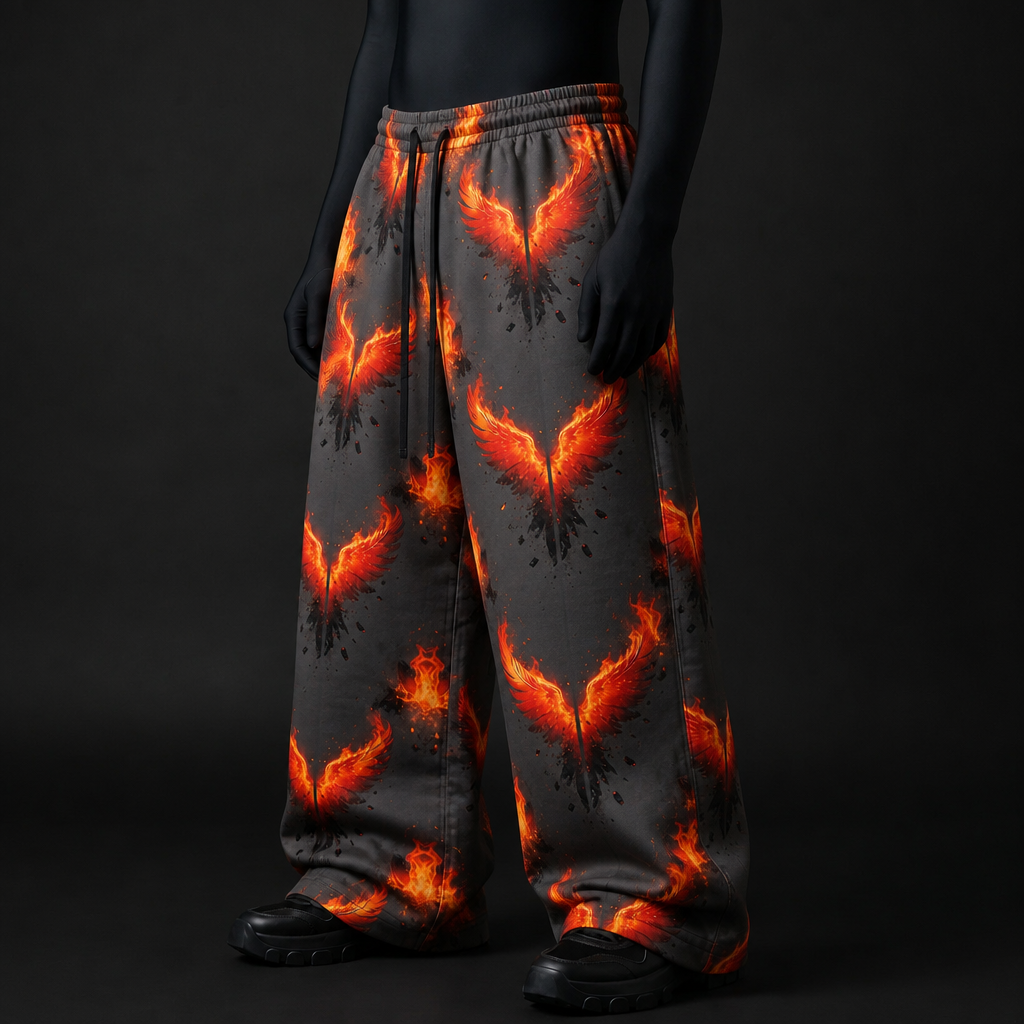 Phoenix Flame Baggy Pants