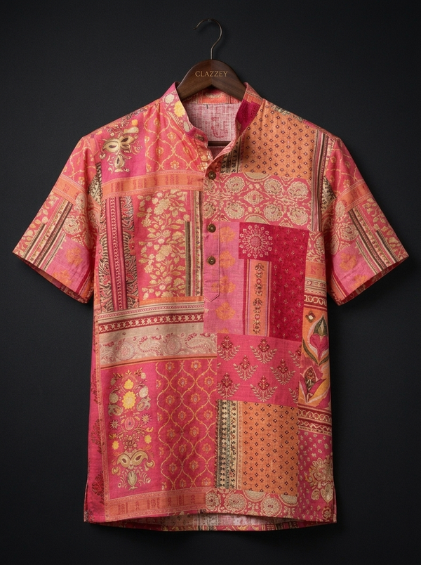 Festive Grace Short Kurta | Elegant Ethnic Wear for Men