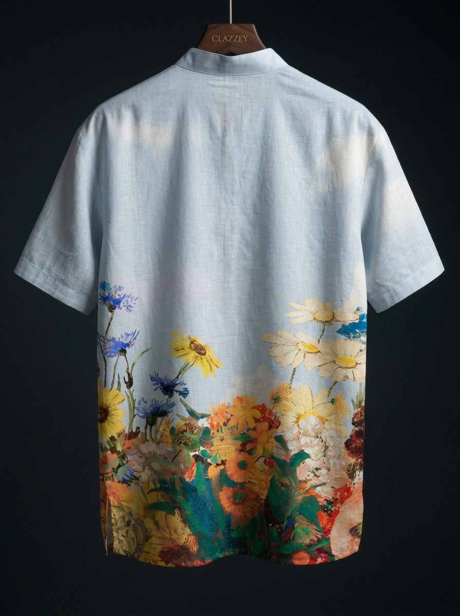 Bloomscape Short Kurta - back hanging shot