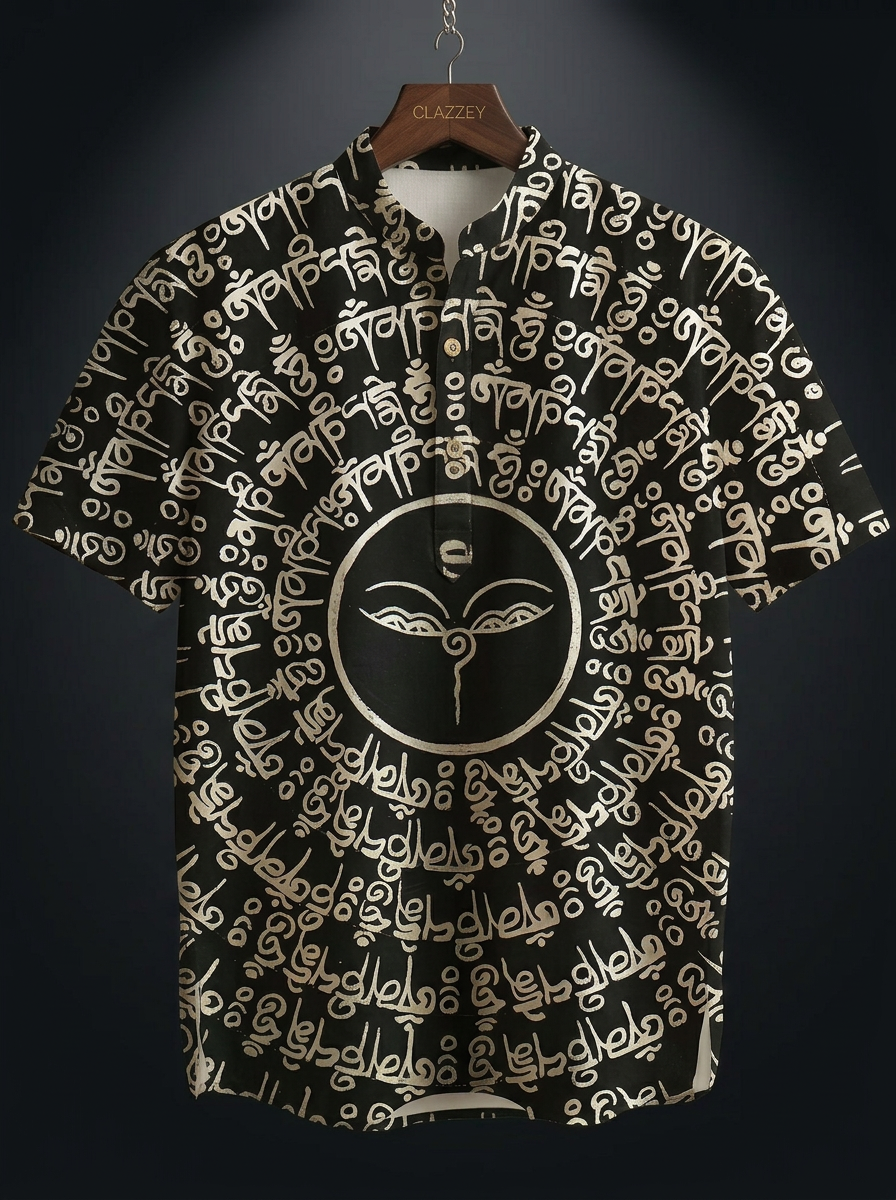 Divine Mandala Short Kurta - front hanging shot