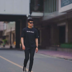 Shark Puff Printed Cotton Oversized Tee